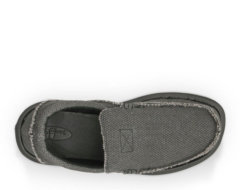 Sanuk Chiba Men's Shoes Black | Canada 272QMA